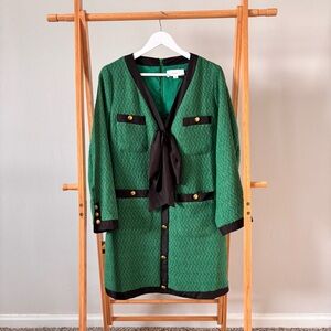 Pomander Place Tweed Bow Dress